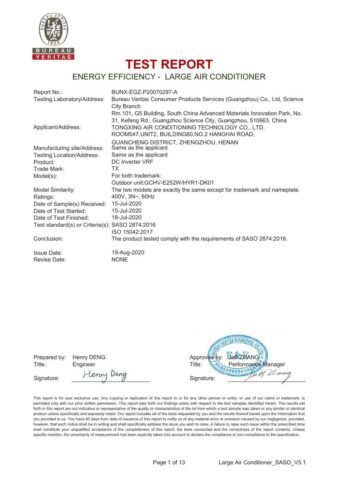 Saudi SASO certificate
