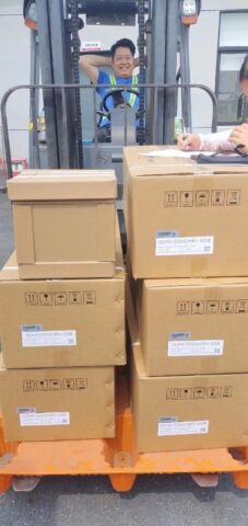 Container loading of air conditioning units